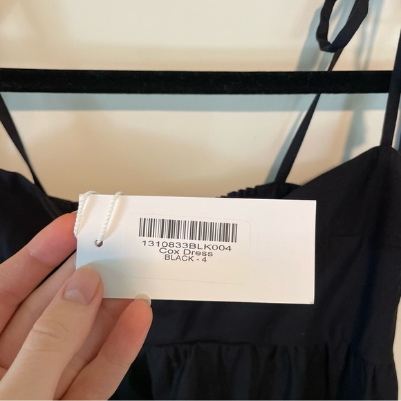 NWT Reformation Black Cox Mini Dress - Picture 9 of 9